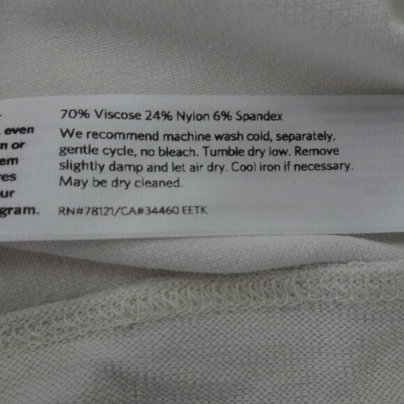 Eileen Fisher Slim Ankle Pants Women's Plus Size 3X Ivory Washable Stretch Crepe - Picture 12 of 12